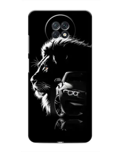 Чехол для Xiaomi Redmi Note 9T с картинкой «BMW и лев»