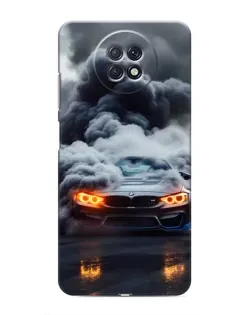 Чехол для Xiaomi Redmi Note 9T с картинкой «BMW в дыму»