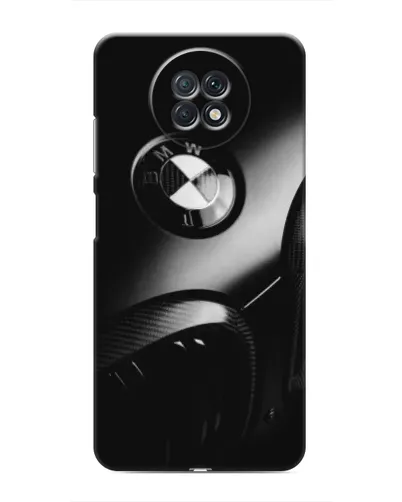 Чехол для Xiaomi Redmi Note 9T с картинкой «Эмблема BMW — макро»
