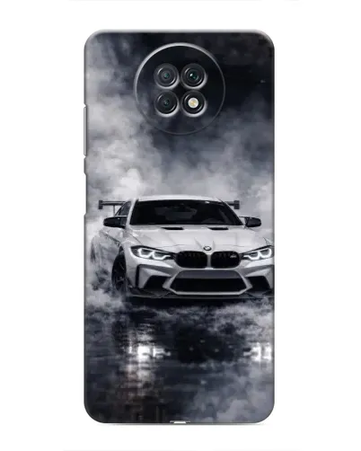 Чехол для Xiaomi Redmi Note 9T с картинкой «BMW сквозь туман»