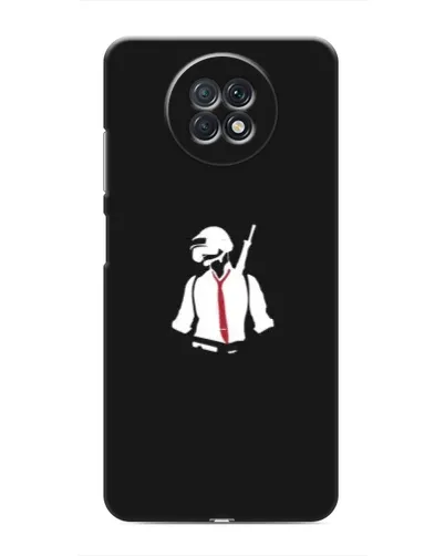 Чехол для Xiaomi Redmi Note 9T с картинкой «PUBG — силуэт воина»