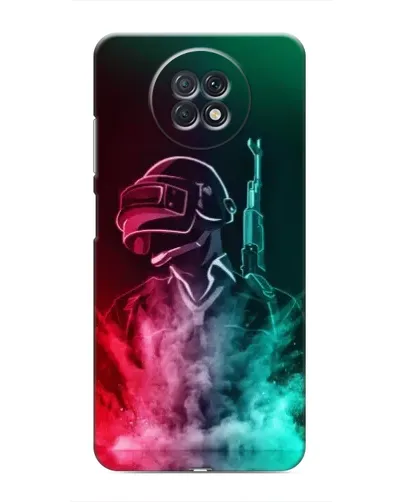 Чехол для Xiaomi Redmi Note 9T с картинкой «PUBG — огненный воин»