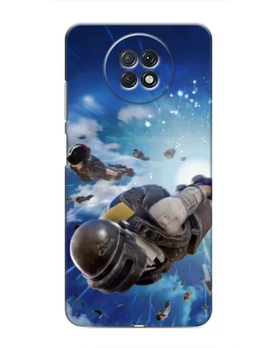 Чехол для Xiaomi Redmi Note 9T с картинкой «Десант PUBG — прыжок»