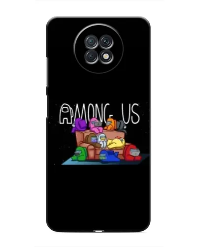 Чехол для Xiaomi Redmi Note 9T с картинкой «Логотип Among Us»