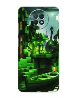 Чехол для Xiaomi Redmi Note 9T с картинкой «Minecraft лесной пейзаж»