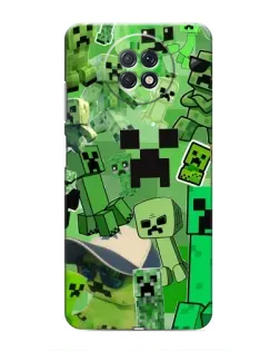 Чехол для Xiaomi Redmi Note 9T с картинкой «Криперы Minecraft»