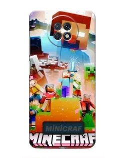 Чехол для Xiaomi Redmi Note 9T с картинкой «Minecraft герои игры»