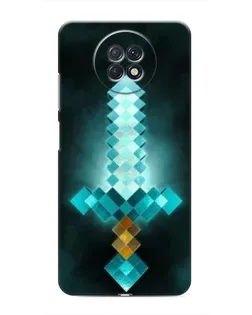 Чехол для Xiaomi Redmi Note 9T с картинкой «Алмазный меч неон»
