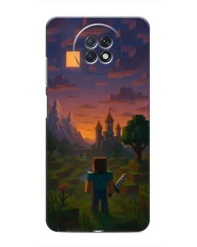Чехол для Xiaomi Redmi Note 9T с картинкой «Стив у башни» Чехол для Xiaomi Redmi Note 9T с картинкой «Стив у башни»