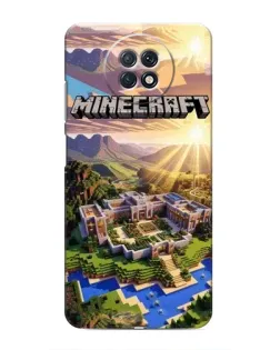 Чехол для Xiaomi Redmi Note 9T с картинкой «Minecraft панорама»