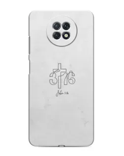 Чохол для Xiaomi Redmi Note 9T з картинкою «Івана 3:16 Хрест»