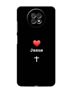 Чохол для Xiaomi Redmi Note 9T з картинкою «Серце - Jesus»