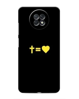 Чохол для Xiaomi Redmi Note 9T з картинкою «Серце та Хрест»