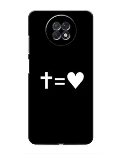 Чохол для Xiaomi Redmi Note 9T з картинкою «Хрест та Серце»