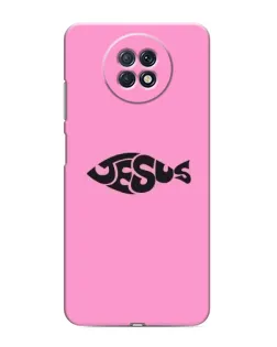 Чохол для Xiaomi Redmi Note 9T з картинкою «Рожевий символ Jesus»