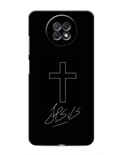 Чохол для Xiaomi Redmi Note 9T з картинкою «Графічний хрест Jesus»