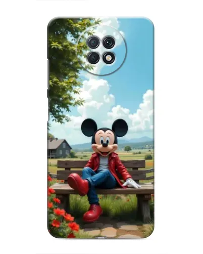 Чохол для Xiaomi Redmi Note 9T з картинкою «Міккі на лавці»