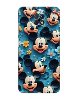 Чохол для Xiaomi Redmi Note 9T з картинкою «Паттерн Міккі та Мінні»