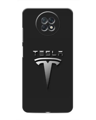 Чехол для Xiaomi Redmi Note 9T с картинкой «Стальной логотип Tesla»