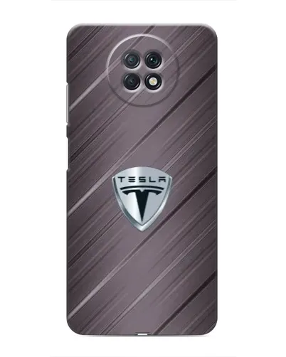 Чехол для Xiaomi Redmi Note 9T с картинкой «Металлическая текстура Tesla»