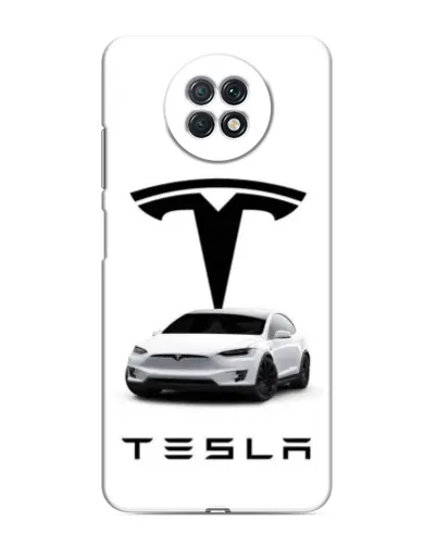 Чехол для Xiaomi Redmi Note 9T с картинкой «Tesla White Style»