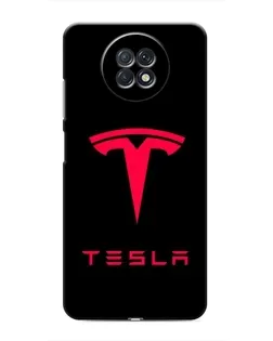 Чехол для Xiaomi Redmi Note 9T с картинкой «Tesla Red Logo»