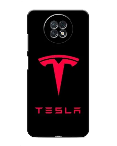 Чехол для Xiaomi Redmi Note 9T с картинкой «Tesla Red Logo»
