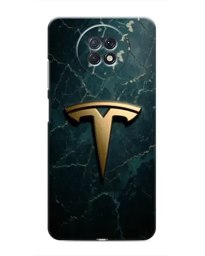 Чехол для Xiaomi Redmi Note 9T с картинкой «Мраморная Tesla Gold»