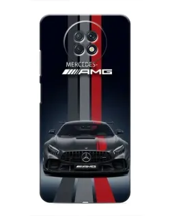 Чохол для Xiaomi Redmi Note 9T з картинкою «Mercedes — білий карбон»