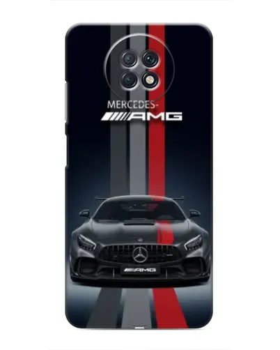 Чехол для Xiaomi Redmi Note 9T с картинкой «Mercedes — белый карбон»