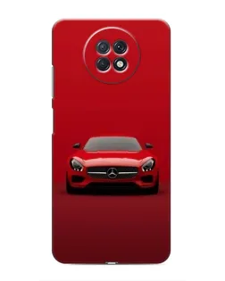 Чехол для Xiaomi Redmi Note 9T с картинкой «Красный Mercedes AMG»