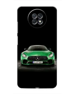 Чехол для Xiaomi Redmi Note 9T с картинкой «Mercedes — неоновый лого»