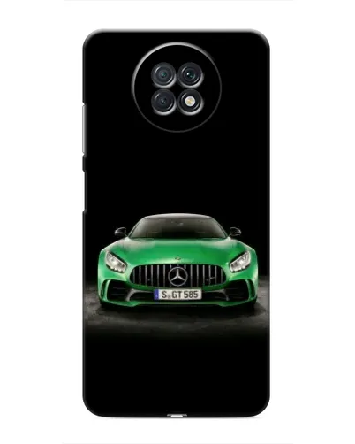 Чехол для Xiaomi Redmi Note 9T с картинкой «Mercedes — неоновый лого»