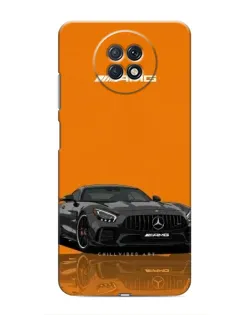 Чехол для Xiaomi Redmi Note 9T с картинкой «Оранжевый Mercedes AMG»