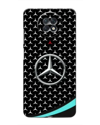 Чехол для Xiaomi Redmi Note 9T с картинкой «Mercedes — бирюзовый акцент»