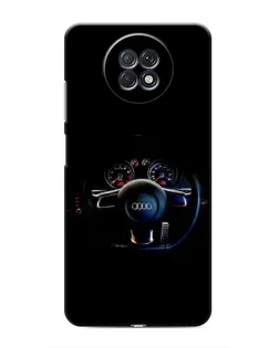 Чохол для Xiaomi Redmi Note 9T з картинкою «Салон Audi — кермо»