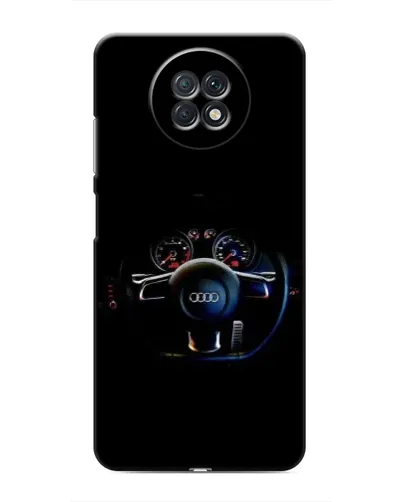Чехол для Xiaomi Redmi Note 9T с картинкой «Салон Audi — руль»