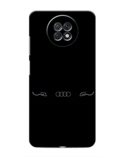 Чехол для Xiaomi Redmi Note 9T с картинкой «Audi — световой подпись»