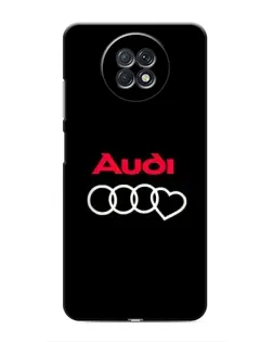 Чехол для Xiaomi Redmi Note 9T с картинкой «Логотип Audi Heart»