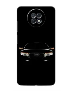 Чехол для Xiaomi Redmi Note 9T с картинкой «Audi — ночной контур»