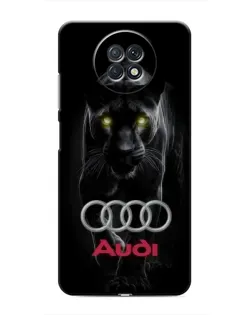 Чехол для Xiaomi Redmi Note 9T с картинкой «Пантера и Audi»