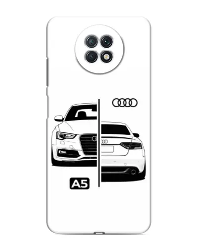 Чехол для Xiaomi Redmi Note 9T с картинкой «Audi — контрастный дизайн»