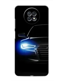Чехол для Xiaomi Redmi Note 9T с картинкой «Неоновый взгляд Audi»