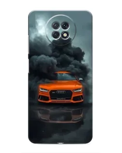 Чехол для Xiaomi Redmi Note 9T с картинкой «Audi в облаках дыма»
