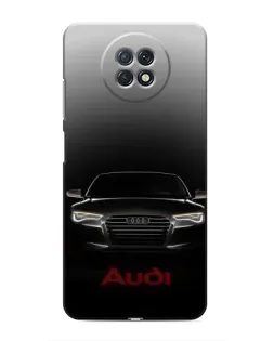 Чехол для Xiaomi Redmi Note 9T с картинкой «Audi — градиентный контур»