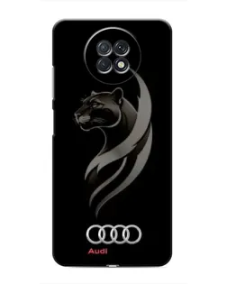 Чехол для Xiaomi Redmi Note 9T с картинкой «Графика — пантера и Audi»