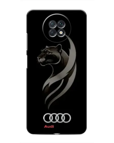 Чехол для Xiaomi Redmi Note 9T с картинкой «Графика — пантера и Audi»
