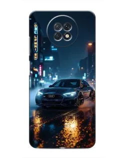 Чехол для Xiaomi Redmi Note 9T с картинкой «Ночной город и Audi»