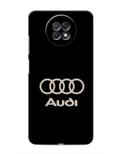 Чехол для Xiaomi Redmi Note 9T с картинкой «Audi — золотой логотип»