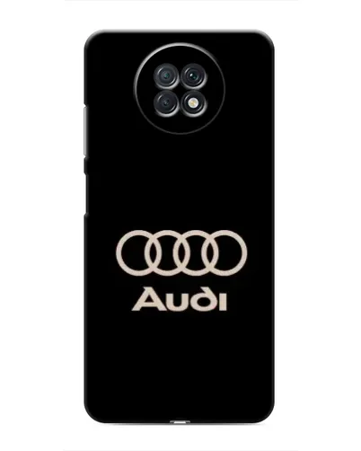 Чехол для Xiaomi Redmi Note 9T с картинкой «Audi — золотой логотип»